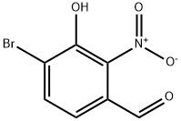 Benzaldehyde, 4-bromo-3-hydroxy-2-nitro-,861081-82-5,结构式