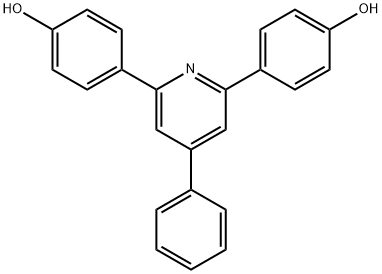 2, 6 -di (4 - hydroxy phenyl) - 4 - phenyl pyridine, 861369-64-4, 结构式