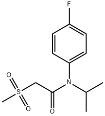 甲砜氟噻草胺 结构式