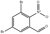 Benzaldehyde, 3,5-dibromo-2-nitro- 化学構造式