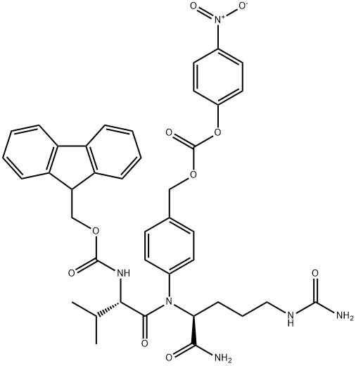 FMoc-Val-Cit-PAB-PNP Struktur