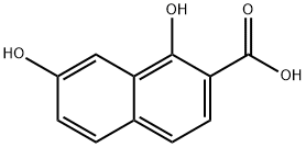 1,7-dihydroxynaphthalene-2-carboxylic Acid 化学構造式