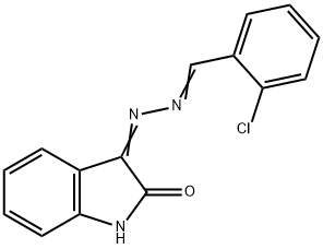 ISATIN, AZINE WITH 2-CHLOROBENZALDEHYDE Struktur