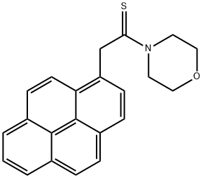 Ethanethione, 1-(4-morpholinyl)-2-(1-pyrenyl)- Structure