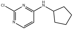 4-Pyrimidinamine, 2-chloro-N-cyclopentyl- Structure