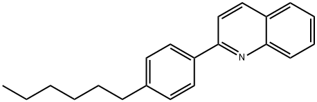 Quinoline, 2-(4-hexylphenyl)-, 87065-50-7, 结构式
