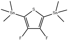 3,4-二氟-2,5-双三甲基锡噻吩, 870718-97-1, 结构式