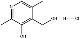 4-Pyridinemethanol, 3-hydroxy-2,5-dimethyl-, hydrochloride (1:1) Structure