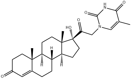 thymine-hydroxyprogesterone Struktur