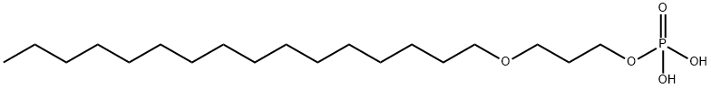 3-(十六烷氧基)丙基二氢磷酸酯, 87746-71-2, 结构式