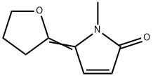 2H-Pyrrol-2-one, 5-(dihydro-2(3H)-furanylidene)-1,5-dihydro-1-methyl- 化学構造式