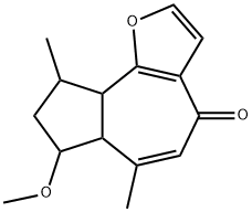 Azuleno[4,5-b]furan-4(6aH)-one, 7,8,9,9a-tetrahydro-7-methoxy-6,9-dimethyl-,88010-62-2,结构式