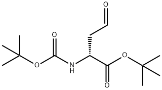 Butanoic acid, 2-[[(1,1-dimethylethoxy)carbonyl]amino]-4-oxo-, 1,1-dimethylethyl ester, (2R)- Structure