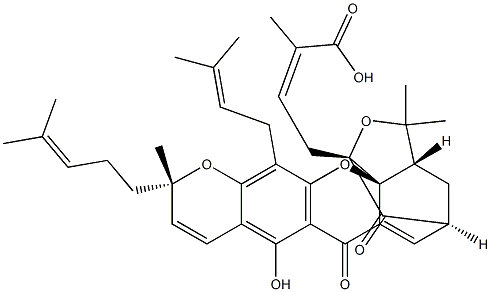 表藤黄酸,887606-04-4,结构式