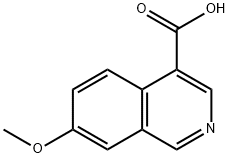4-Isoquinolinecarboxylic acid, 7-methoxy- Structure