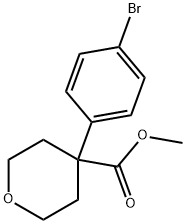 4-(4-溴苯基)四氢-2H-吡喃-4-甲酸甲酯,894399-90-7,结构式