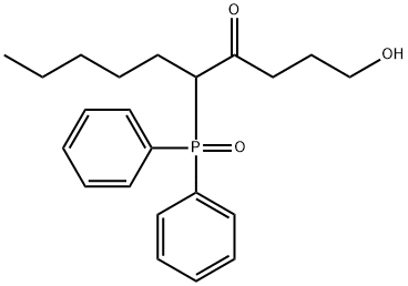 4-Decanone, 5-(diphenylphosphinyl)-1-hydroxy- 化学構造式