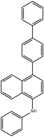 1-Naphthalenamine, 4-[1,1'-biphenyl]-4-yl-N-phenyl- Structure