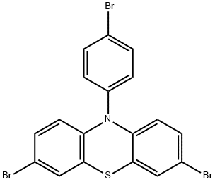 10H-Phenothiazine, 3,7-dibromo-10-(4-bromophenyl)- Struktur