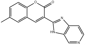 2H-1-Benzopyran-2-one, 3-(3H-imidazo[4,5-c]pyridin-2-yl)-6-methyl- Structure