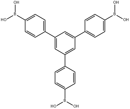1,3,5-Tris[(4-phenylboronic acid)]benzene Struktur