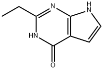 4H-Pyrrolo[2,3-d]pyrimidin-4-one, 2-ethyl-3,7-dihydro-,90223-08-8,结构式