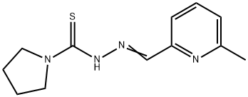N'-((6-甲基吡啶-2-基)亚甲基)吡咯烷-1-硫代肼 结构式