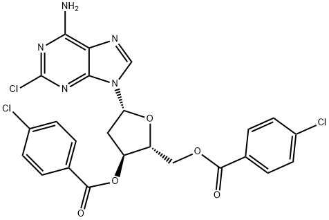 Adenosine, 2-chloro-2'-deoxy-, 3',5'-bis(4-chlorobenzoate)