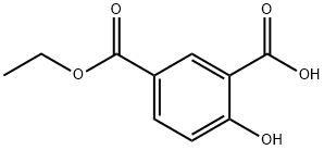 1,3-Benzenedicarboxylic acid, 4-hydroxy-, 1-ethyl ester 化学構造式
