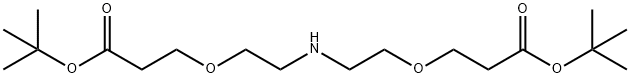HN-(PEG1-CH2CH2COOtBu)2 Struktur