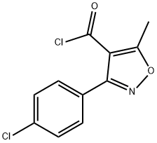 3-(4-氯-苯基)-5-甲基-异噁唑-4-羰酰氯,91059-01-7,结构式
