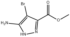 methyl 3-amino-4-bromo-1H-pyrazole-5-carboxylate Struktur