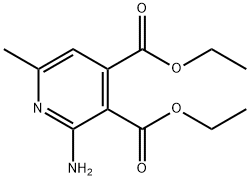 diethyl 2-amino-6-methylpyridine-3,4-dicarboxylate 结构式
