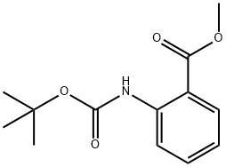 13C6]-2-((叔丁氧基羰基)氨基)苯甲酸甲酯, 916490-25-0, 结构式