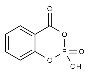 4H-1,3,2-Benzodioxaphosphorin-4-one, 2-hydroxy-, 2-oxide Structure