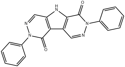 1H-Pyrrolo[2,3-d:4,5-d']dipyridazine-1,6(2H)-dione, 5,7-dihydro-2,7-diphenyl- (9CI) Struktur