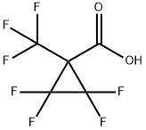 Cyclopropanecarboxylic acid, 2,2,3,3-tetrafluoro-1-(trifluoromethyl)- Struktur