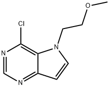 4-chloro-5-(2-methoxyethyl)-5H-pyrrolo[3,2-d]pyrimidine Structure