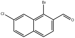2-Naphthalenecarboxaldehyde, 1-bromo-7-chloro- Structure