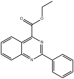 4-Quinazolinecarboxylic acid, 2-phenyl-, ethyl ester Structure