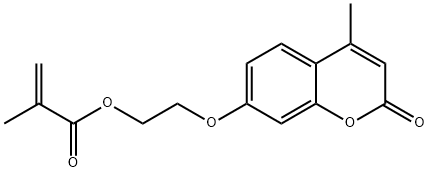 2-Propenoic acid, 2-methyl-, 2-[(4-methyl-2-oxo-2H-1-benzopyran-7-yl)oxy]ethyl ester|7-(2-甲基丙烯酰氧基乙氧基)-4-甲基香豆素