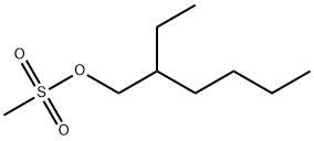 Methanesulfonic acid, 2-ethylhexyl ester Structure