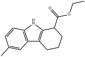 6-甲基-2,3,4,9-四氢-1H-咔唑-1-甲酸乙酯,93027-28-2,结构式