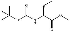 BUTANOIC ACID, 2-[[(1,1-DIMETHYLETHOXY)CARBONYL]AMINO]-, METHYL ESTER, (2S)-, 93267-05-1, 结构式