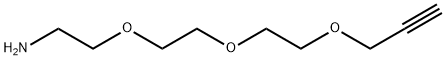 プロパルギル-PEG3-アミン 化学構造式