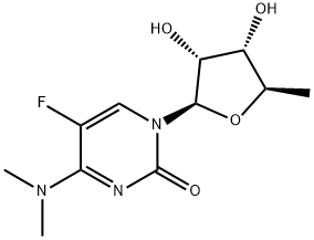5'-Deoxy-N4,N4-dimethyl-5-fluorocytidine Struktur
