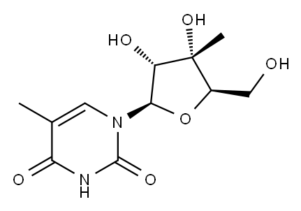 3'-beta-C-Methyl-5-methyluridine,934002-35-4,结构式