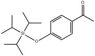 1-[4-[[Tris(1-methylethyl)silyl]oxy]phenyl]ethanone 化学構造式