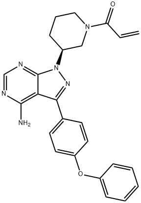 （S）-依鲁替尼 结构式