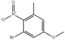 3-bromo-5-methyl-4-nitroanisole Structure